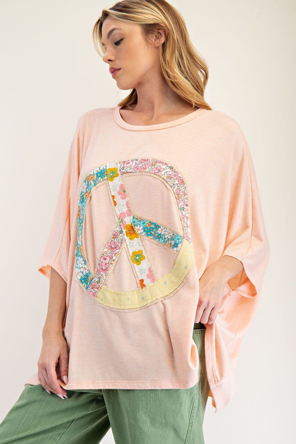 Peace Floral Top