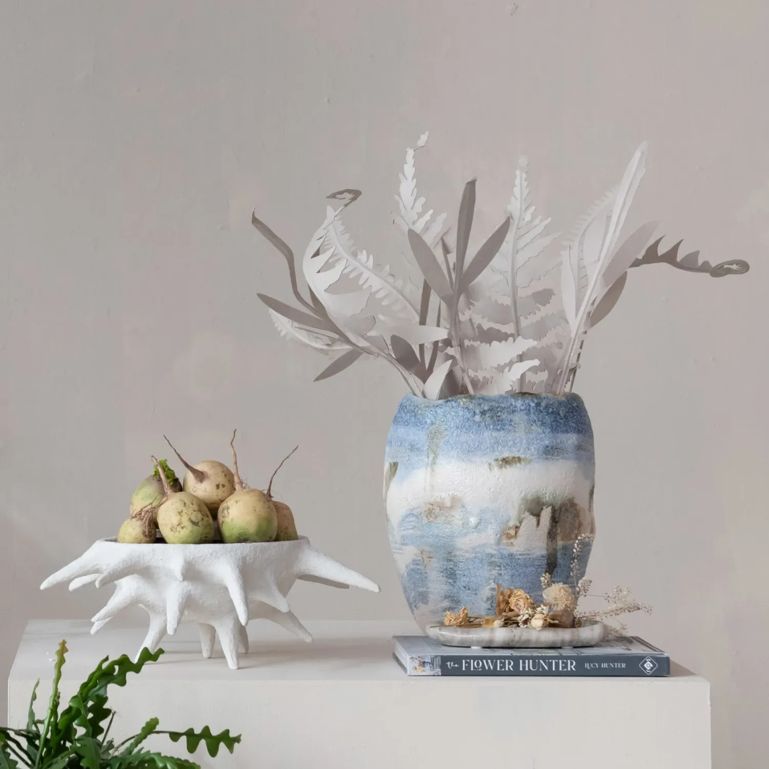 VG Stoneware Organic Shaped Vase