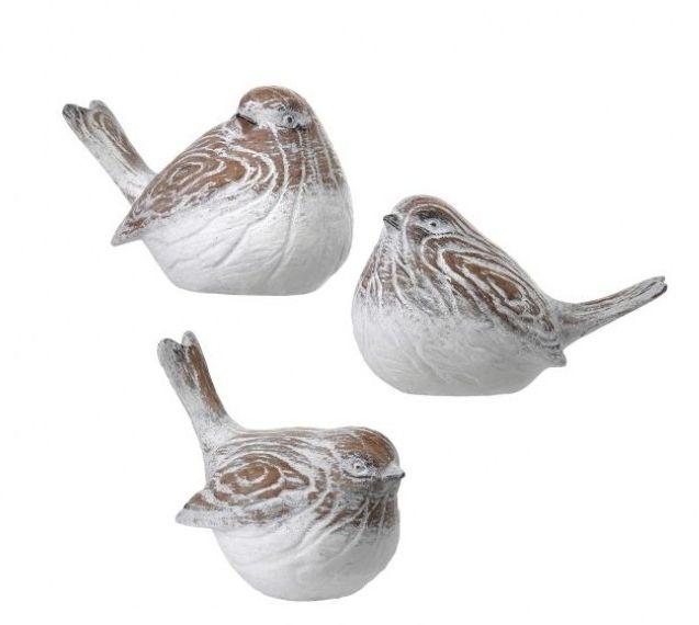 VG Polystone Carved Fat Bird 5&quot;