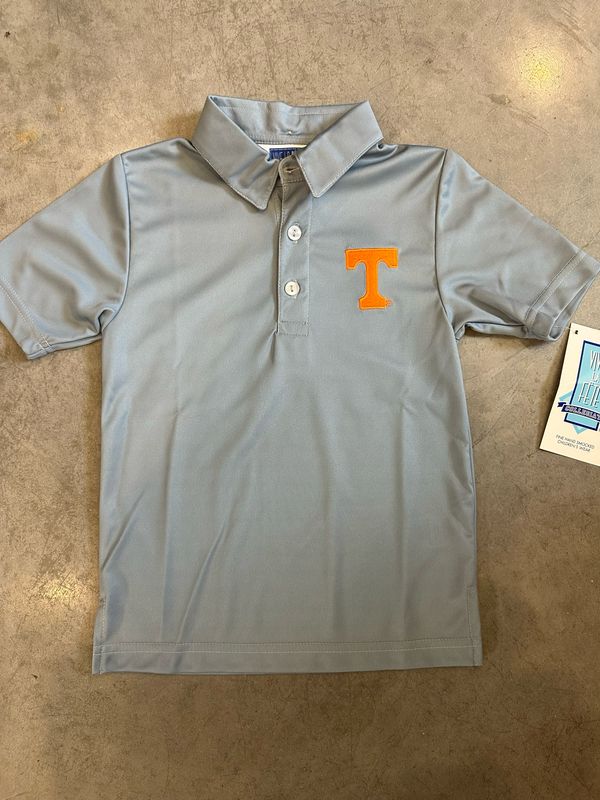 Boys Solid Grey TN Vols Polo