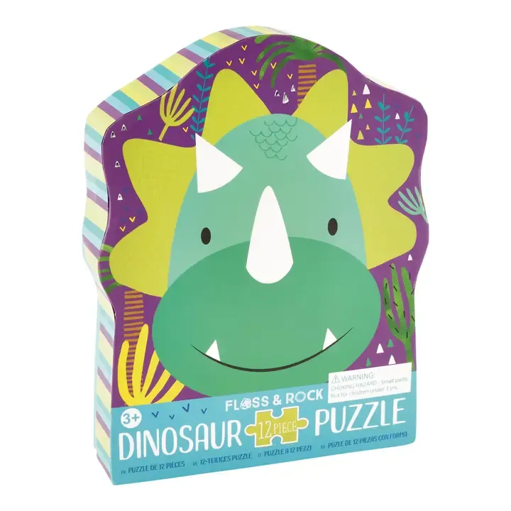 CS 12 Pc Shaped Jigsaw-Dinosaur
