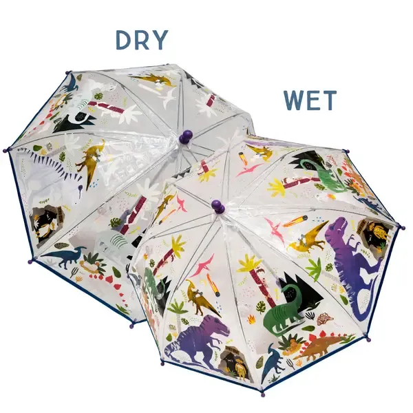 CS Transparent Color Changing Umbrella-Dino