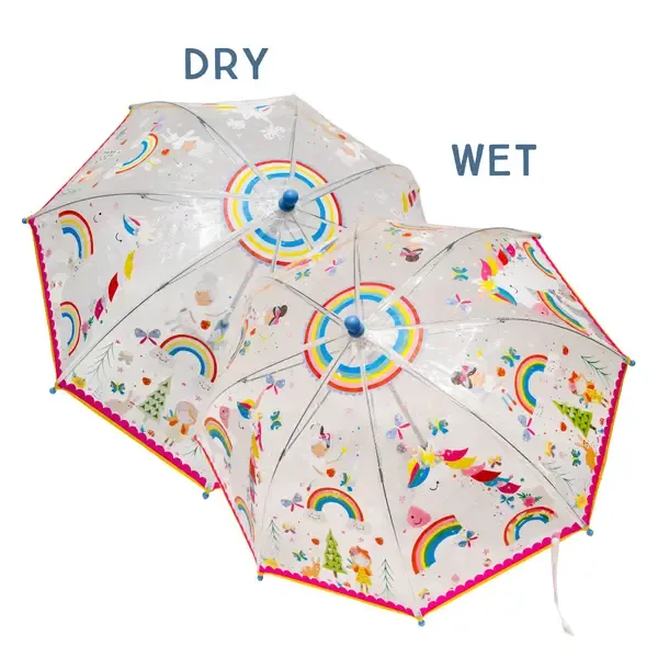 CS Transparent Color Changing Umbrella-Rainbow Fairy