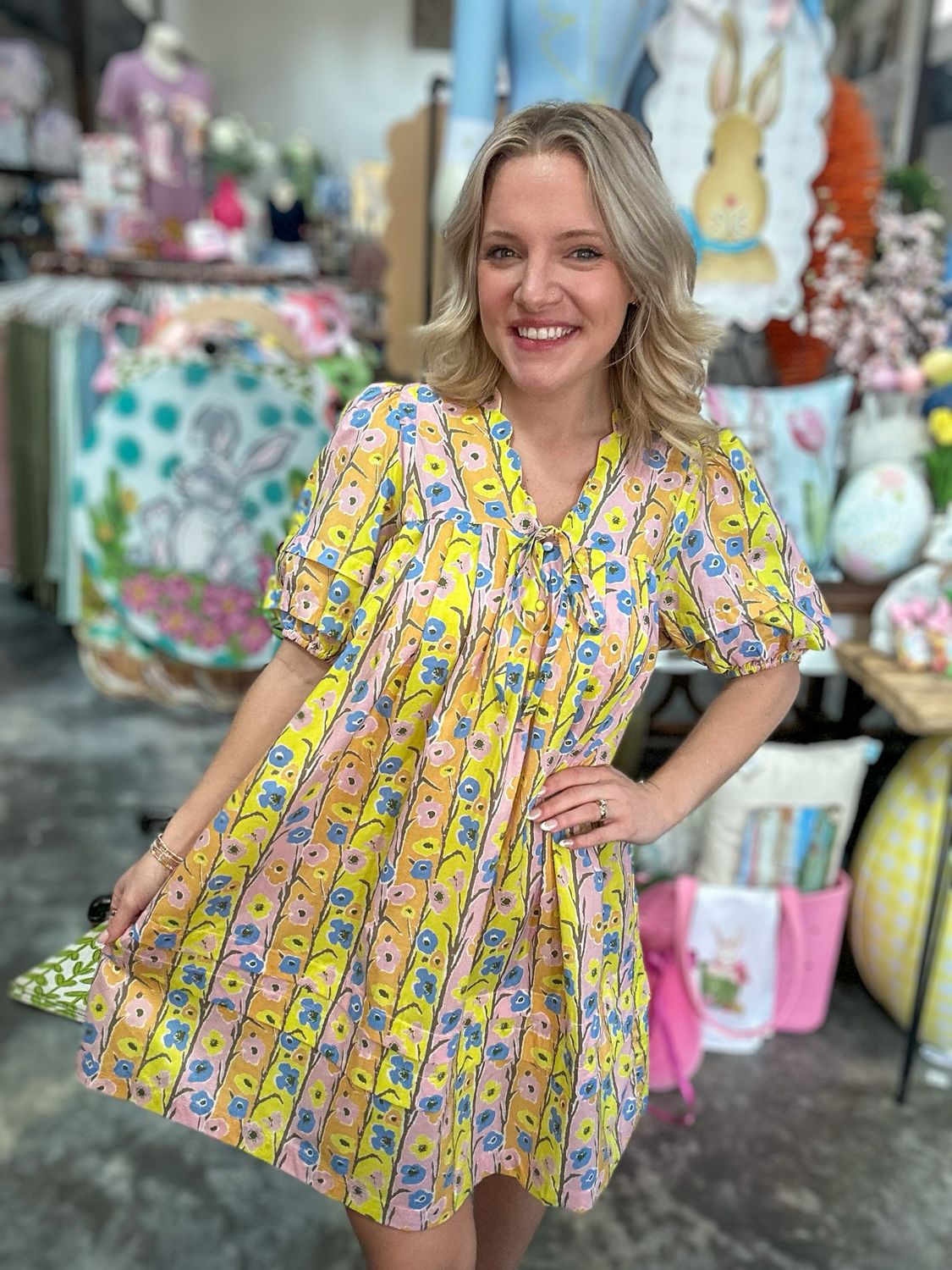 Lemon Mixed Dress