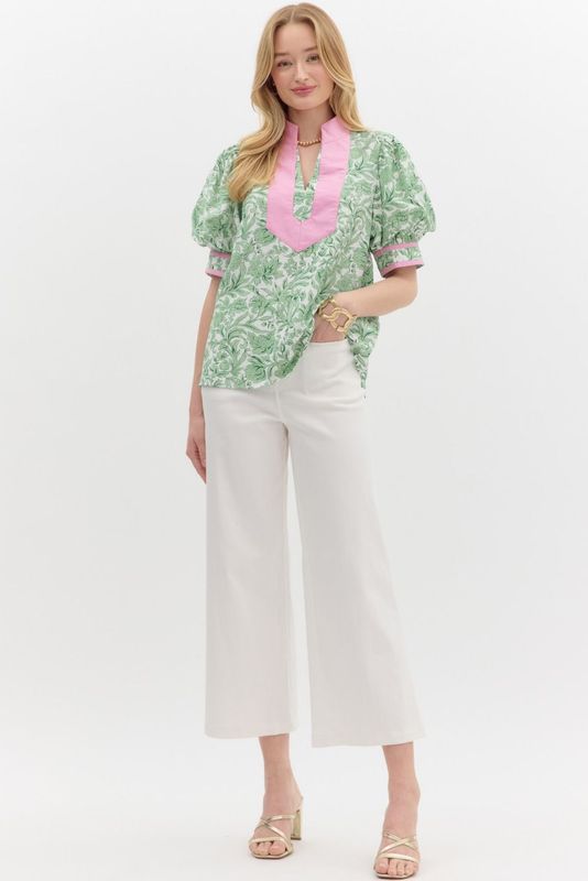 The Sayge Top-Green