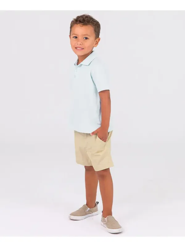 Lt. Blue Pique SS Polo