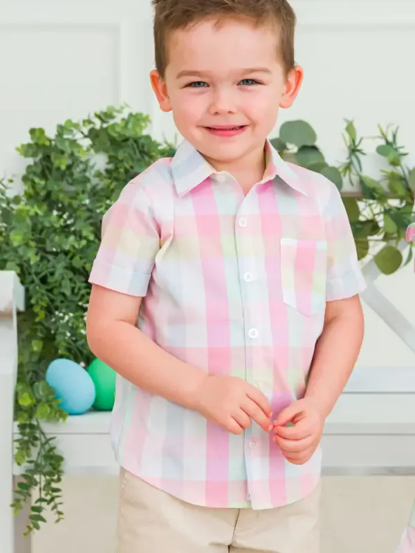 Picnic Plaid SS Button Down
