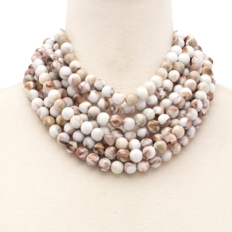 VG Chunky Beaded Necklace- Ivy