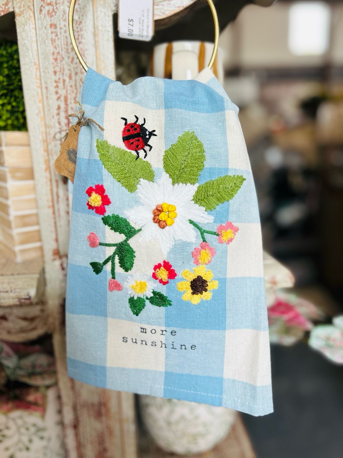 Sunshine Embroidered Towels