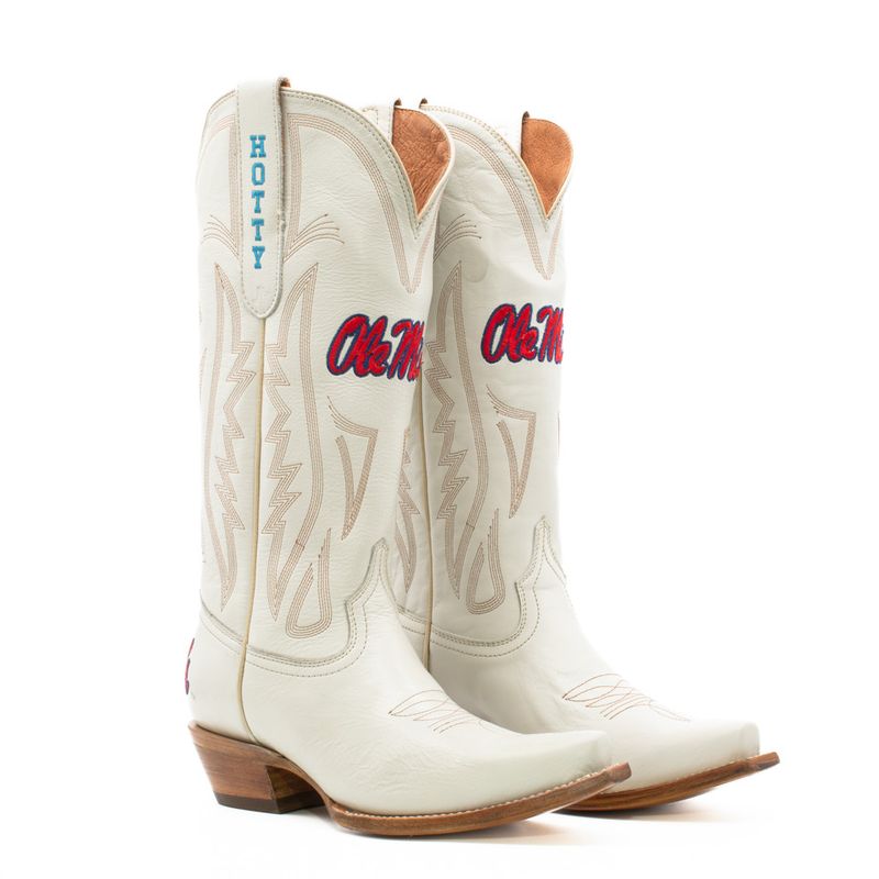 Gameday Women&#39;s Ivory Western Boot-Ole Miss