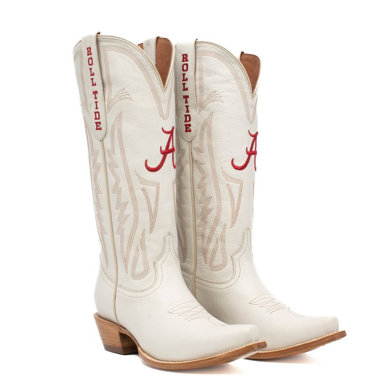 Gameday Women&#39;s Ivory Western Boot-Alabama