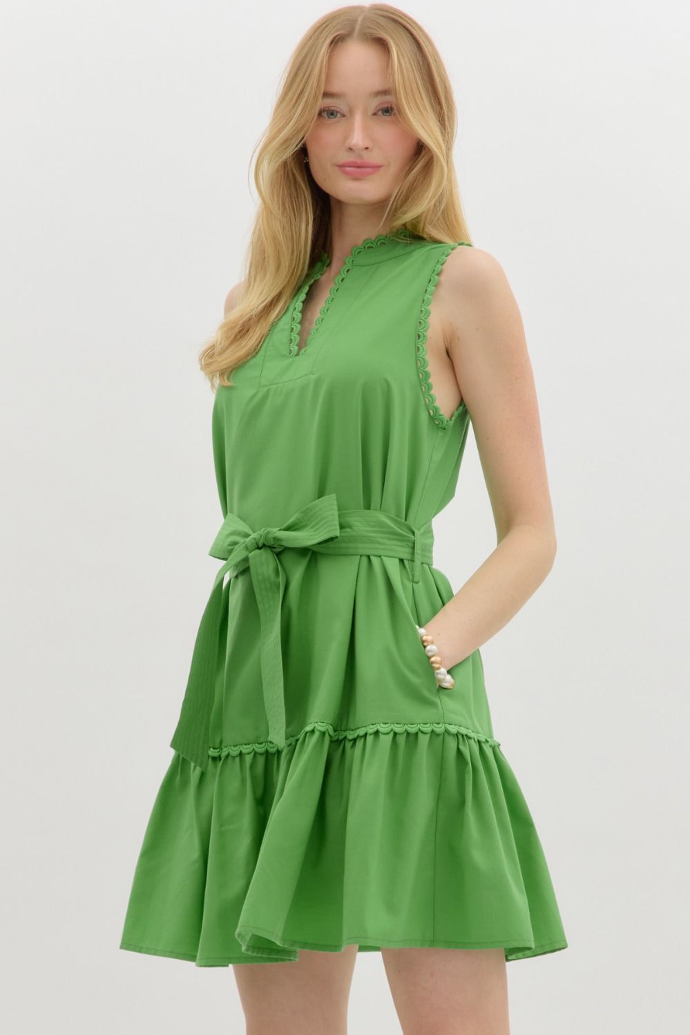 The Aniyah Dress-Green