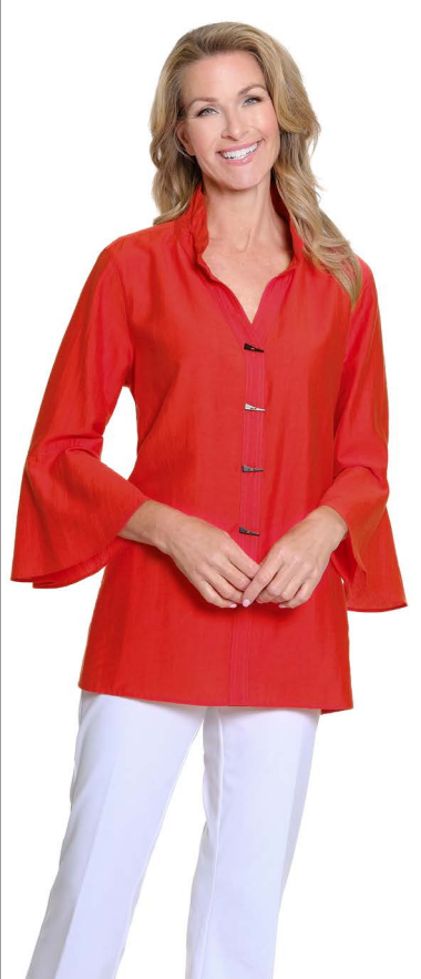 Poppy Y-Nk Bttn Frt Shirt