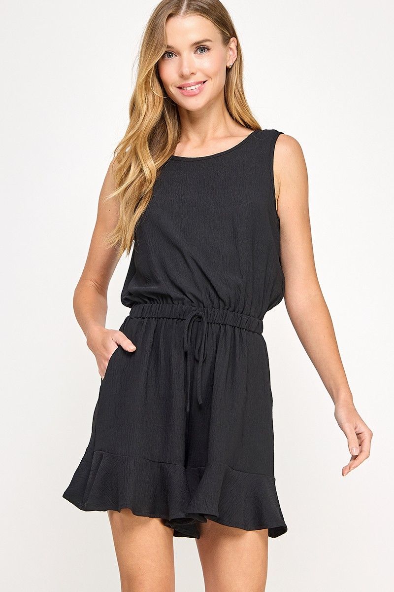 Twilight Tones Romper-Black