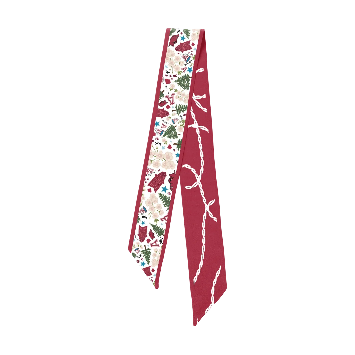 RD Arkansas Razorbacks Skinny Scarf