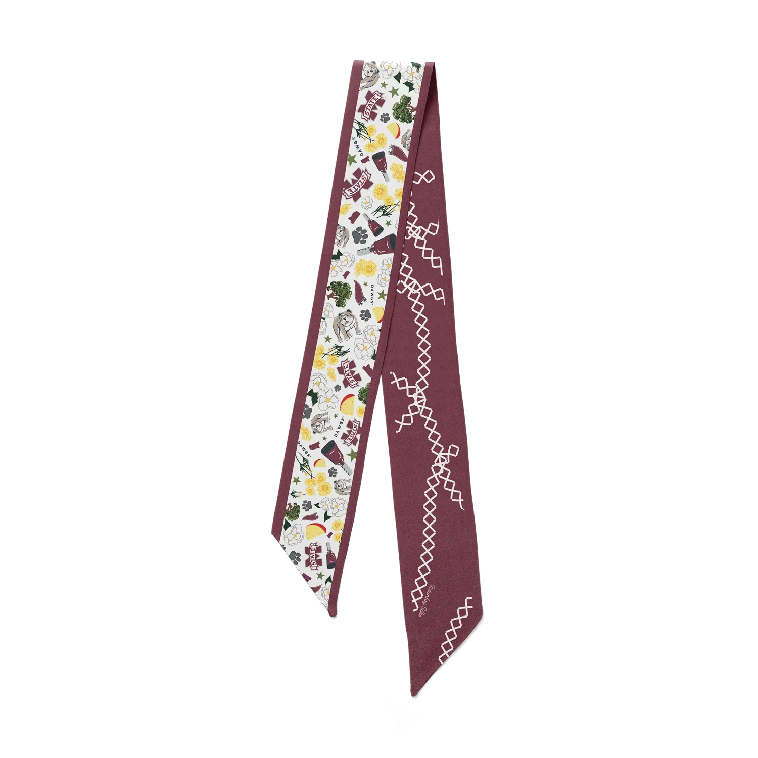 RD Mississippi State Bulldogs Skinny Scarf