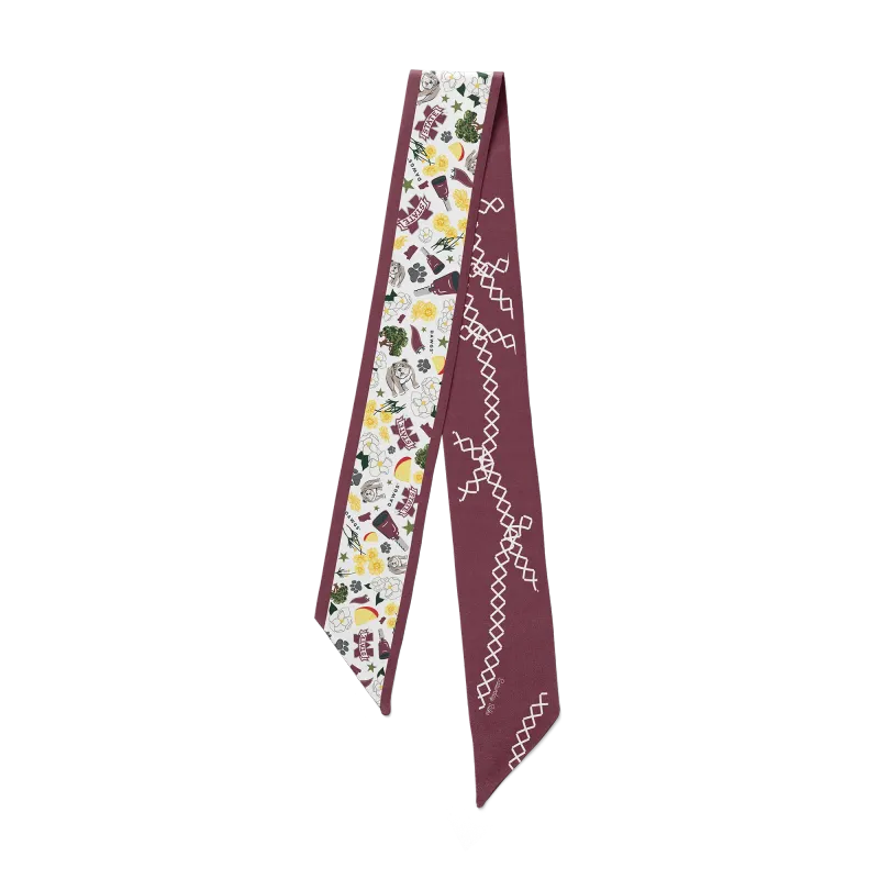 RD Mississippi State Bulldogs Skinny Scarf