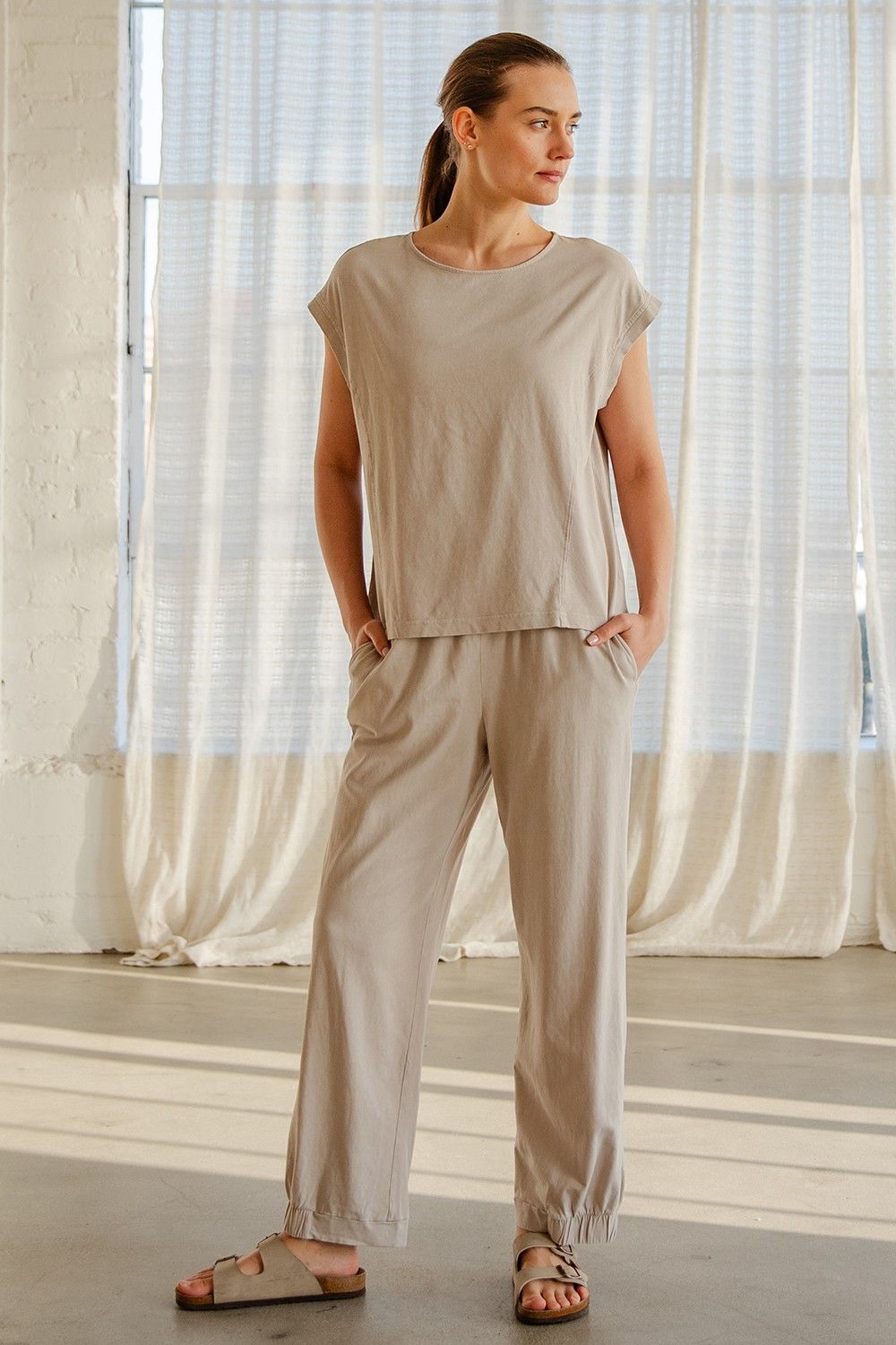 CH Sunday Flows Pant-Lt Taupe