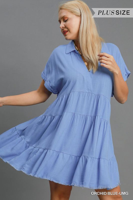 Sunny Breeze Dress-Orchid Blue