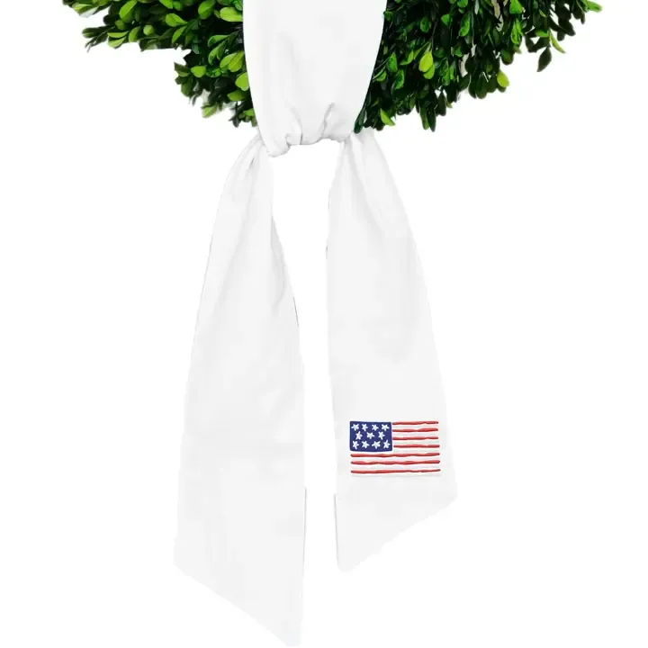 American Flag Wreath Sash