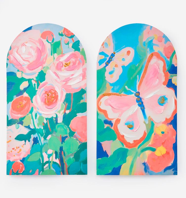 Floral &amp; Butterfly Wall Art