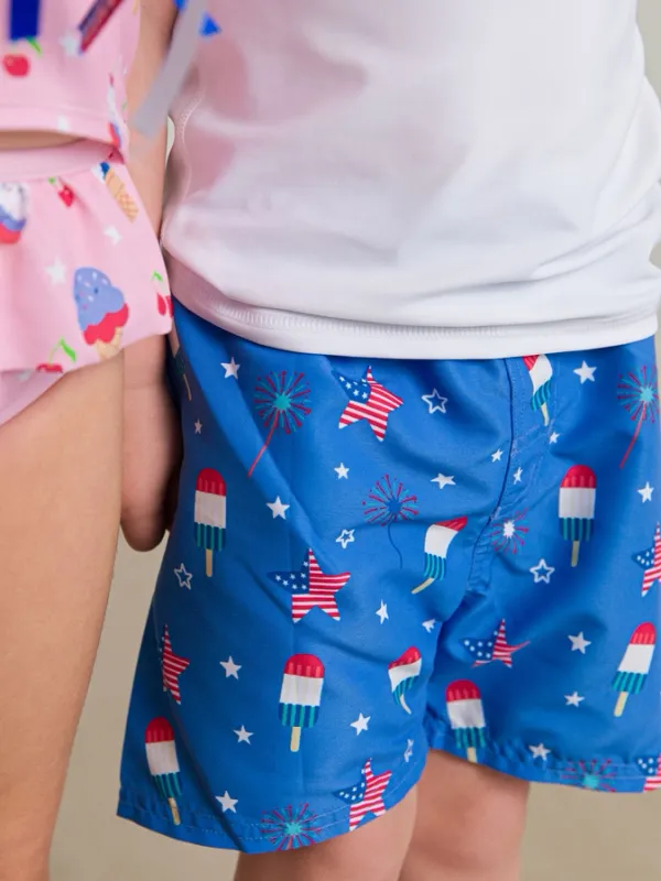 Freedom Fireworks Swim Trunks