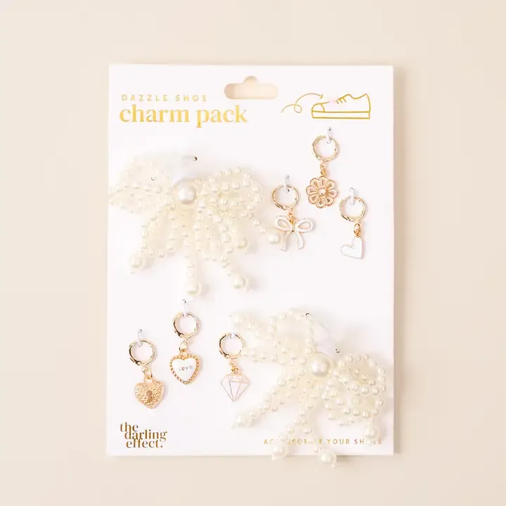 Dazzle Shoe Charm-Pretty in Pearl