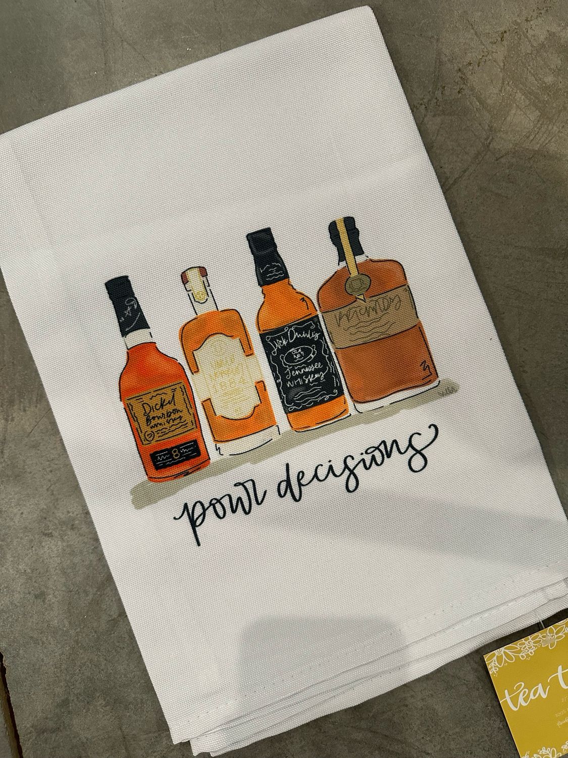 Pour Decisions TN Whiskey Tea Towel