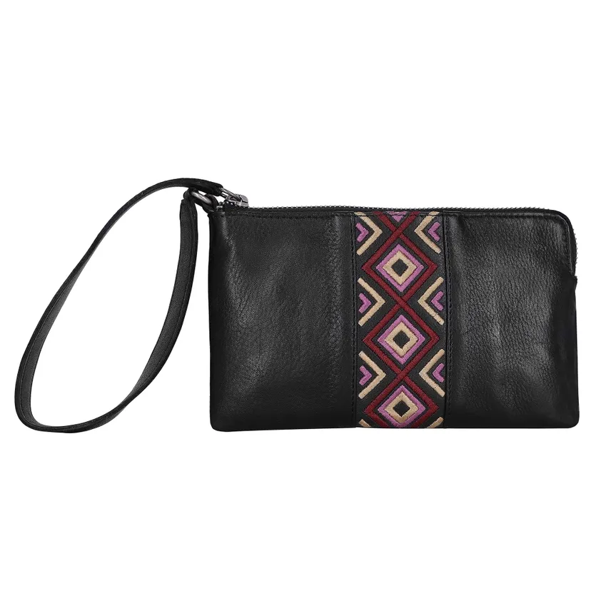Diamond Wristlet-Black
