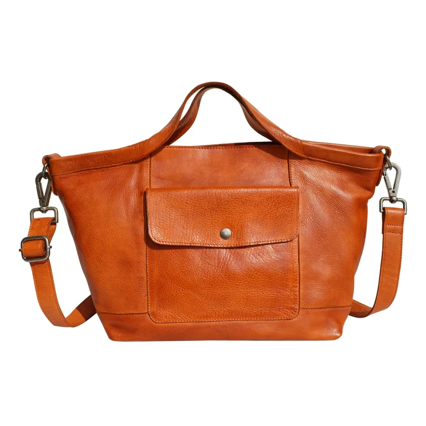Claire Tote Crossbody-Orange