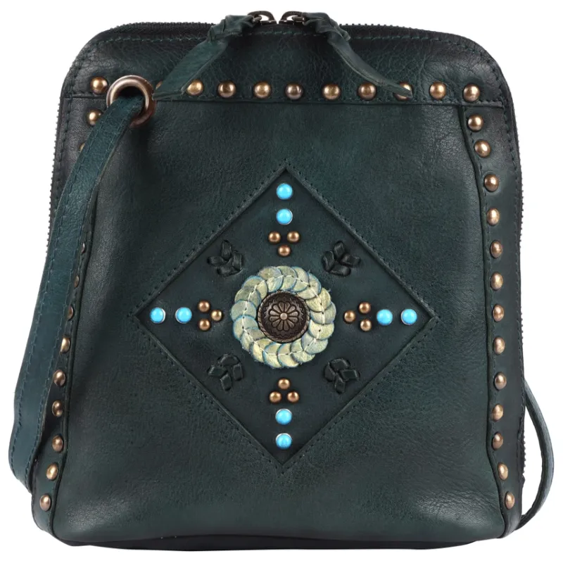 Levi Crossbody-Teal