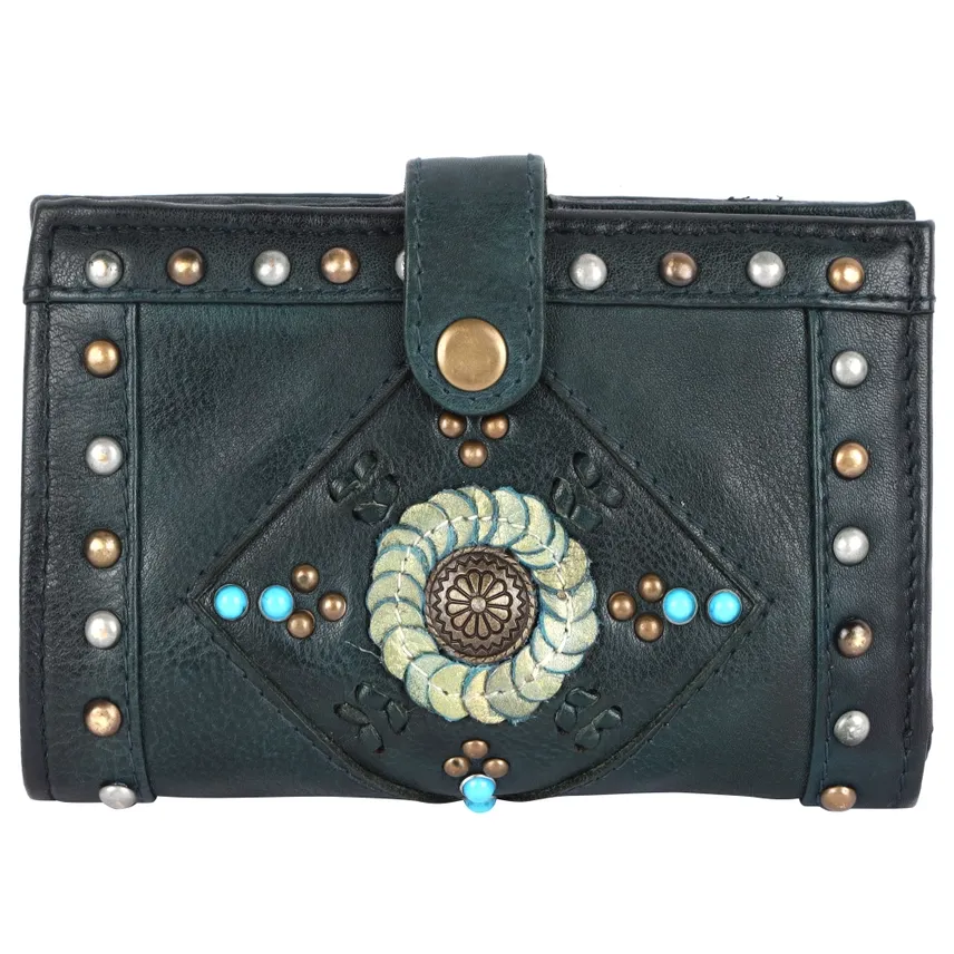 Woodstock Wallet-Teal