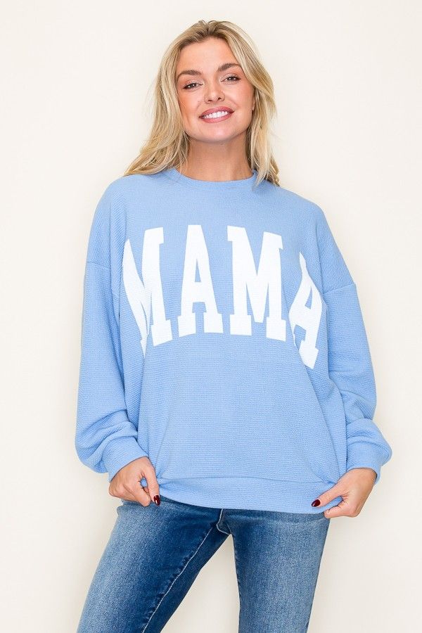 Mama Sweatshirt-Blue
