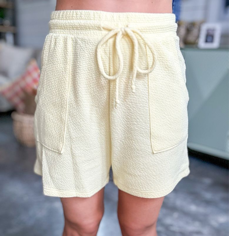 Color Cue Shorts-Banana