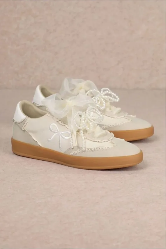 Julie Bow Lace Sneakers