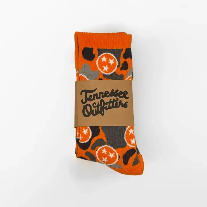 VG Holler Orange Camo TN Sock