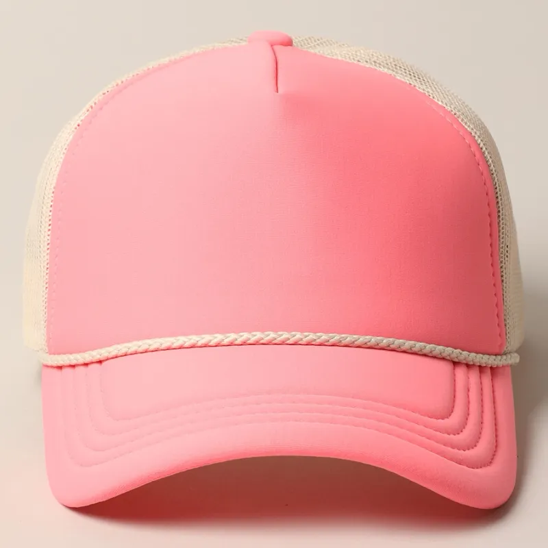 Plain Rope Trucker Hat-COR-STN