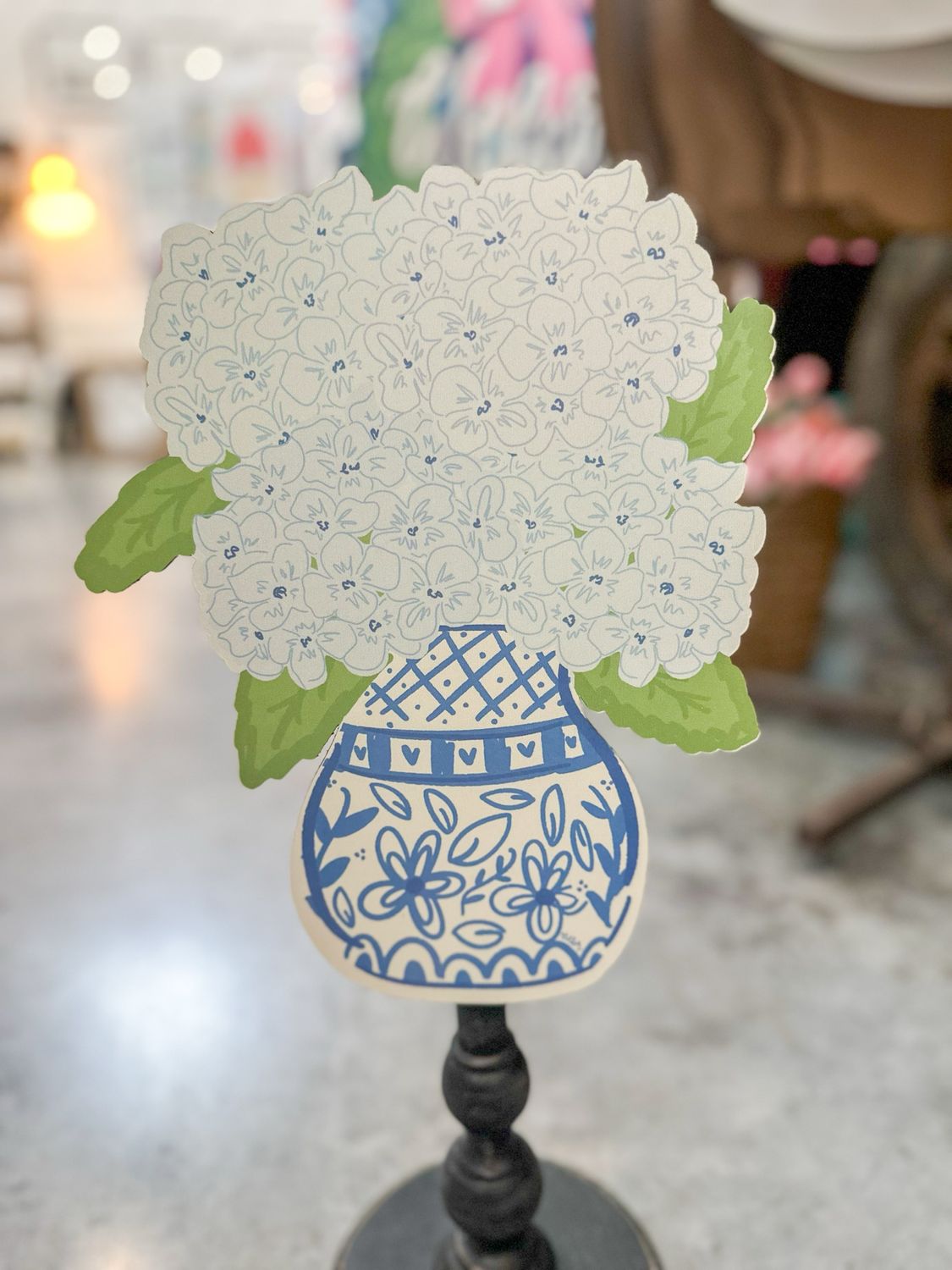 Blue Hydrangea Topper