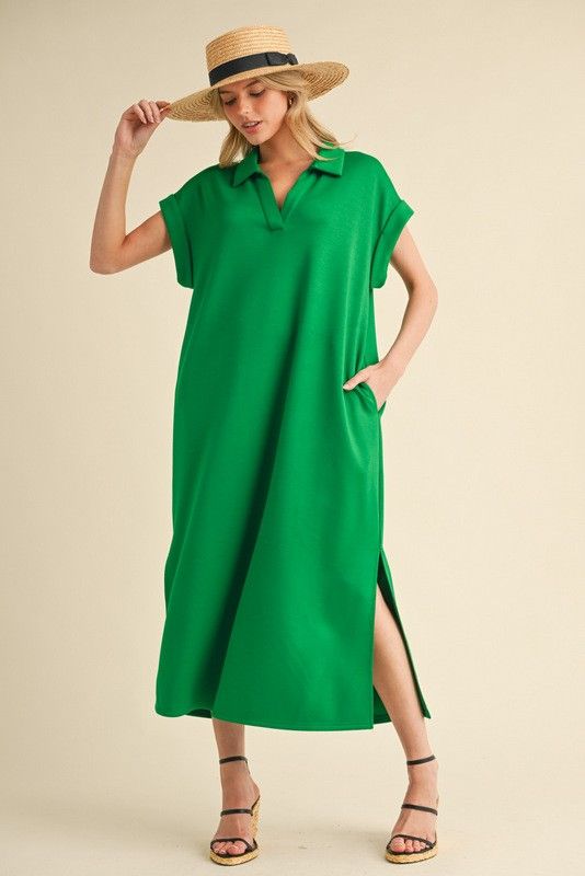 The Timeless One Dress-Kelly Green