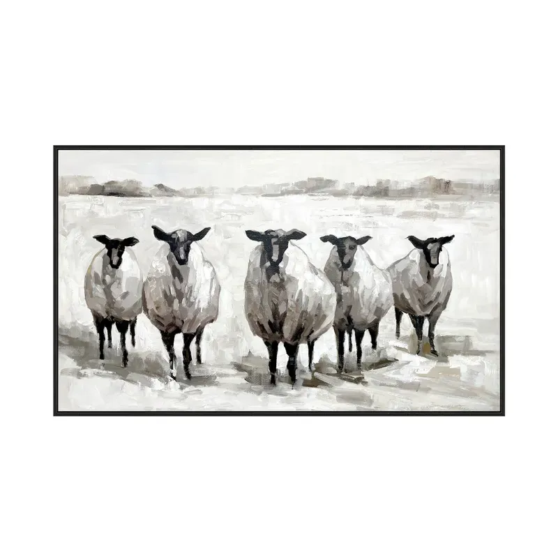 The Herd Hand Painted Canvas