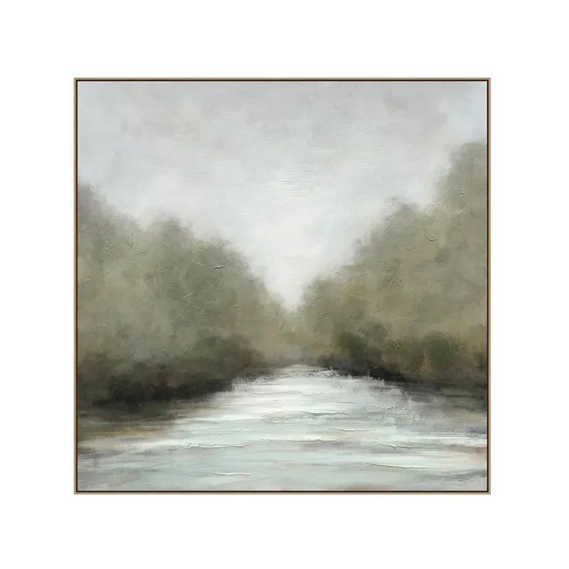 Rivers Embrace Hand Painted Canvas