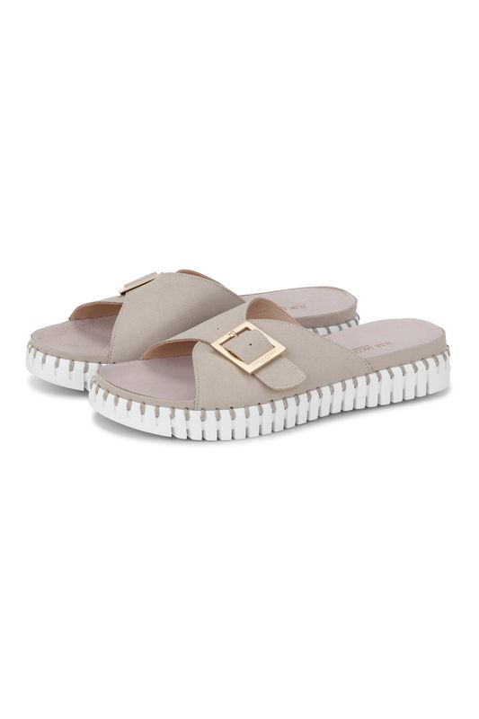 Tulip Buckle Slip On Sandal-Atmosphere