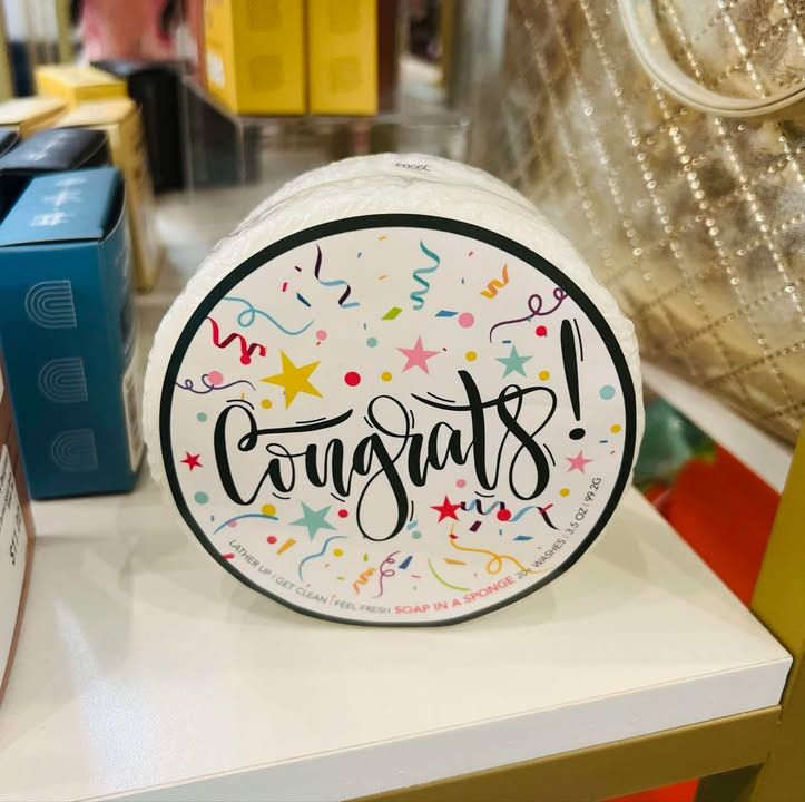 Congrats Soap in a Sponge