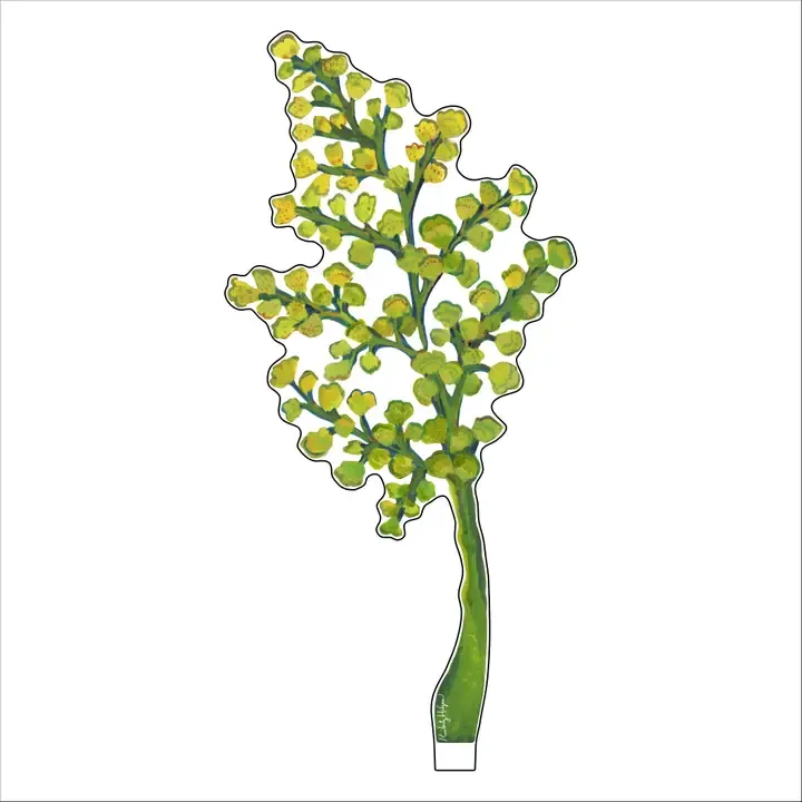 VG Maidenhair Fern Small Acrylic Flower