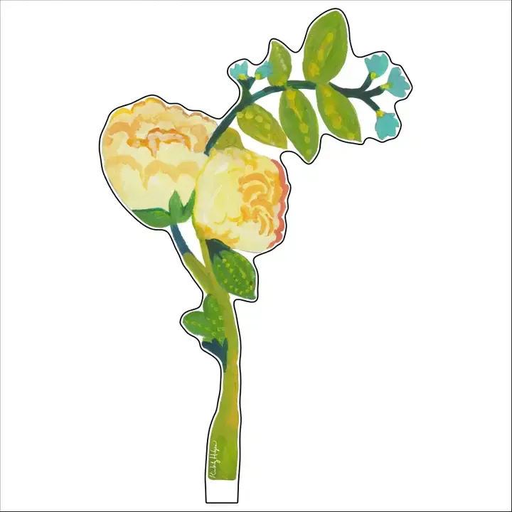 VG Peach Blossoms Small Acrylic Flower