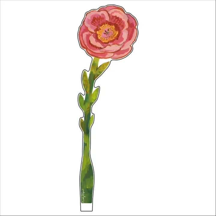 VG Scarlet Mauve Peony Small Acrylic Flower