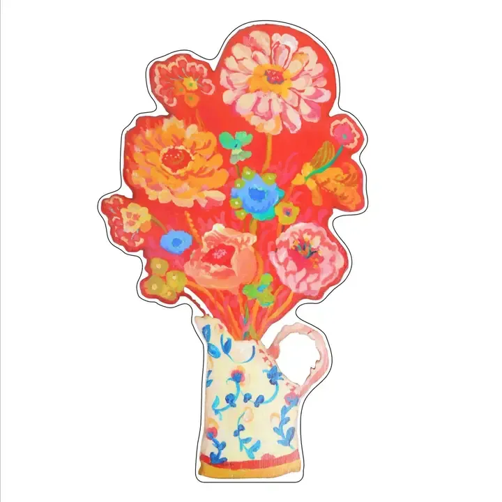VG Red Zinnia Flower Mini Acrylic