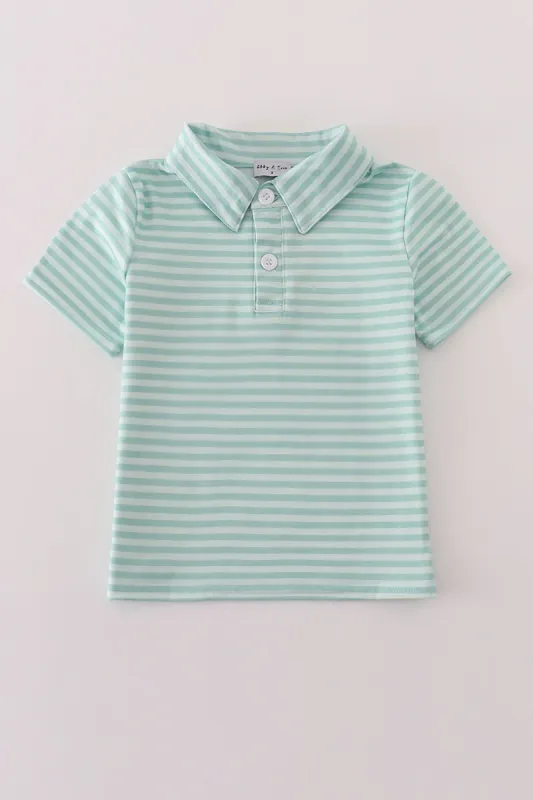 CS Pink &amp; Mint Stripe Polo