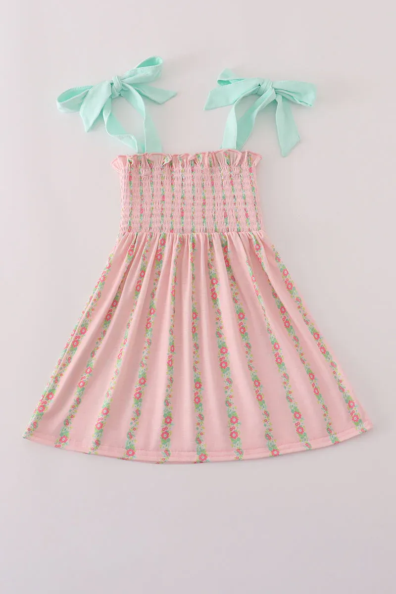 CS Pink &amp; Mint Stripe Youth Dress