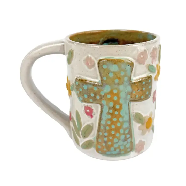 Cross &amp; Flowers Mug